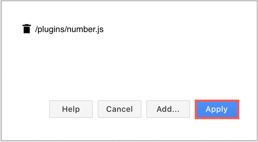 Add the number plugin