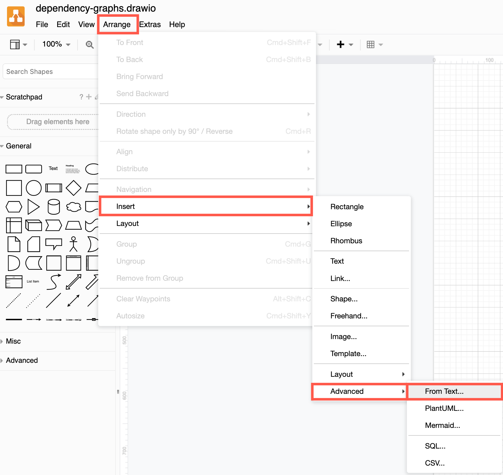 Blog - Draw dependency graphs in draw.io