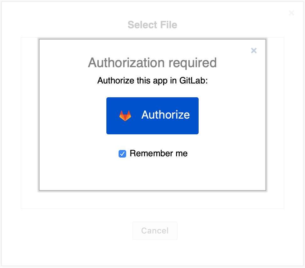 Click on Authorize to allow access to your GitLab account and repositories