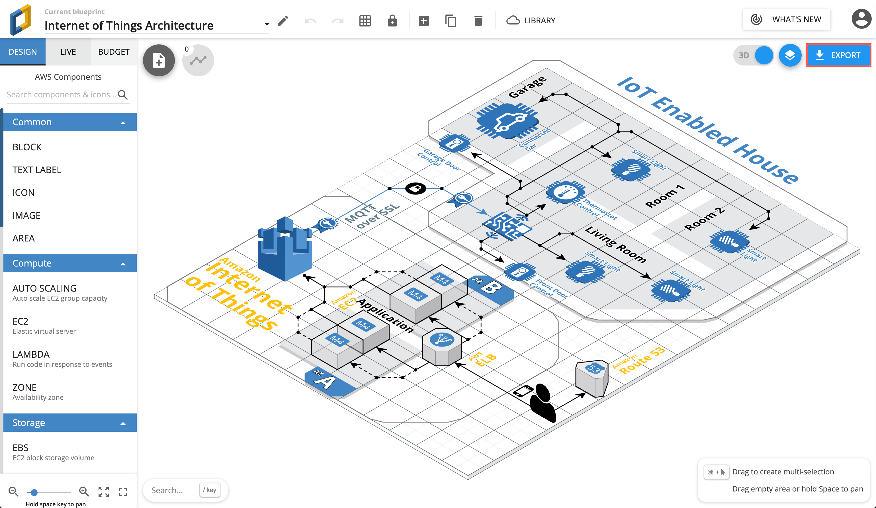 Export AWS infrastructure from Cloudcraft