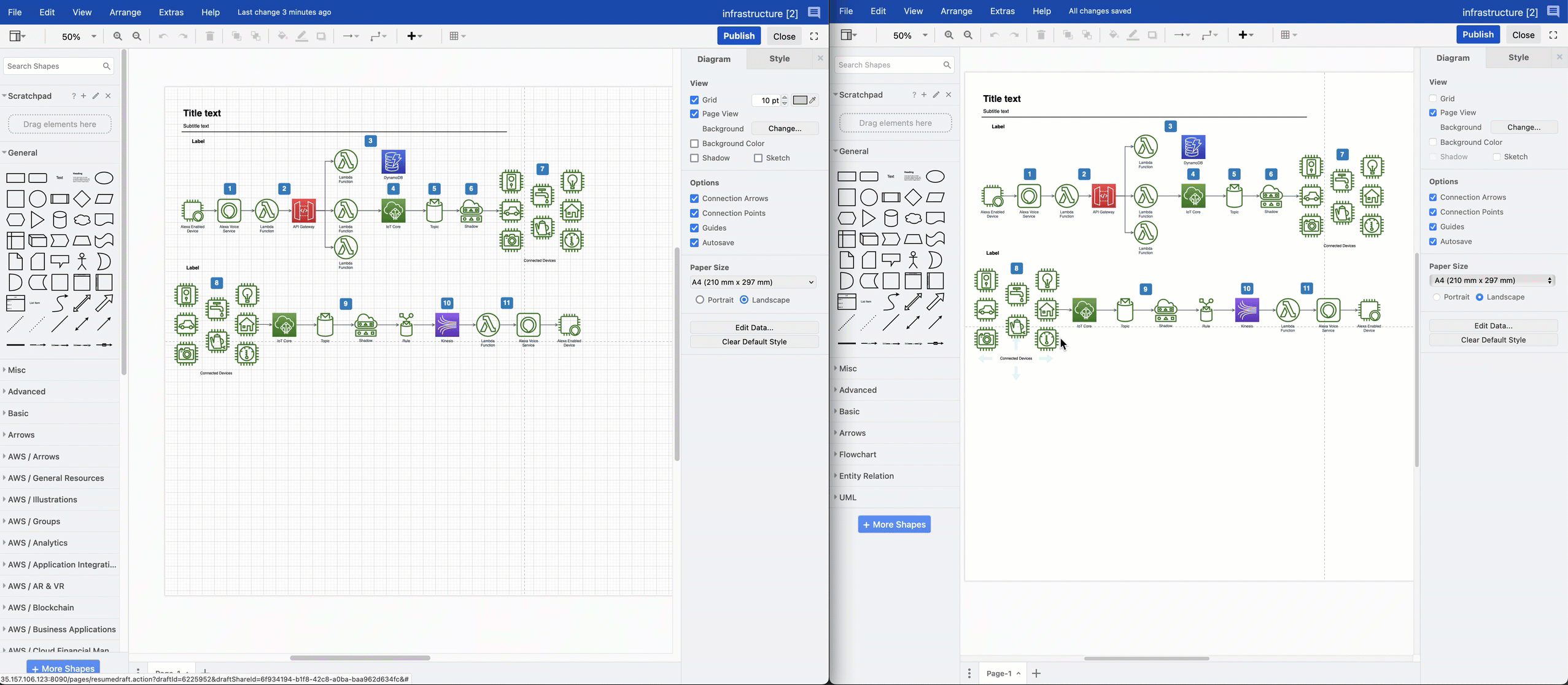 Collaborative editing is available in draw.io for Confluence DC (version 8.x)