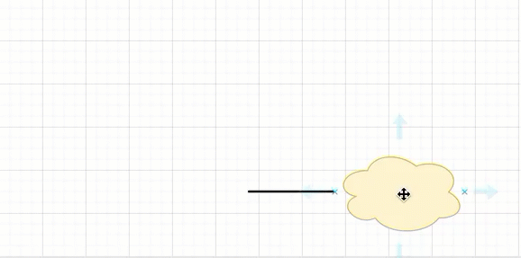 When you move a shape that has the snap to point shape property enabled, the connector will jump between the defined connection points