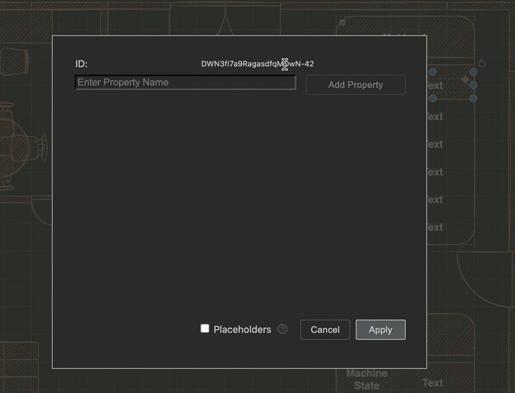 Give each element in your diagram that you want to dynamically update a new, memorable and unique shape ID via its shape data - select a shape and press Ctrl+M