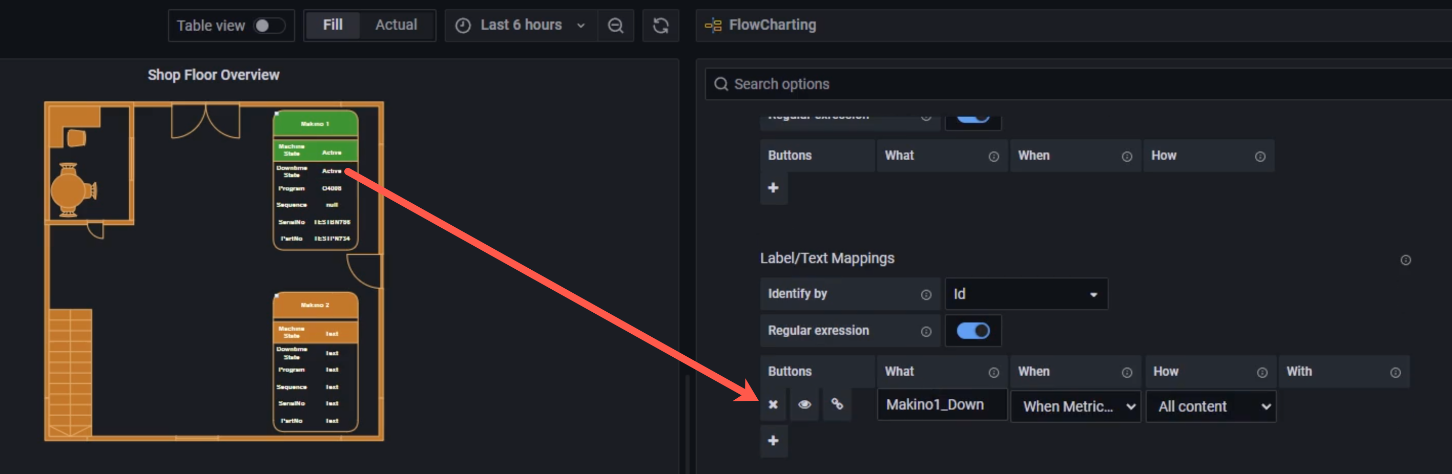 Set up the rules for each of the shapes you want to update based on data query values