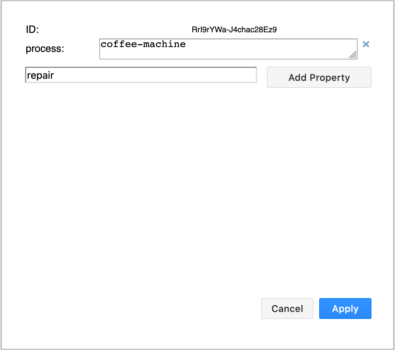 Add new custom global properties, edit and delete existing properties, then click Apply