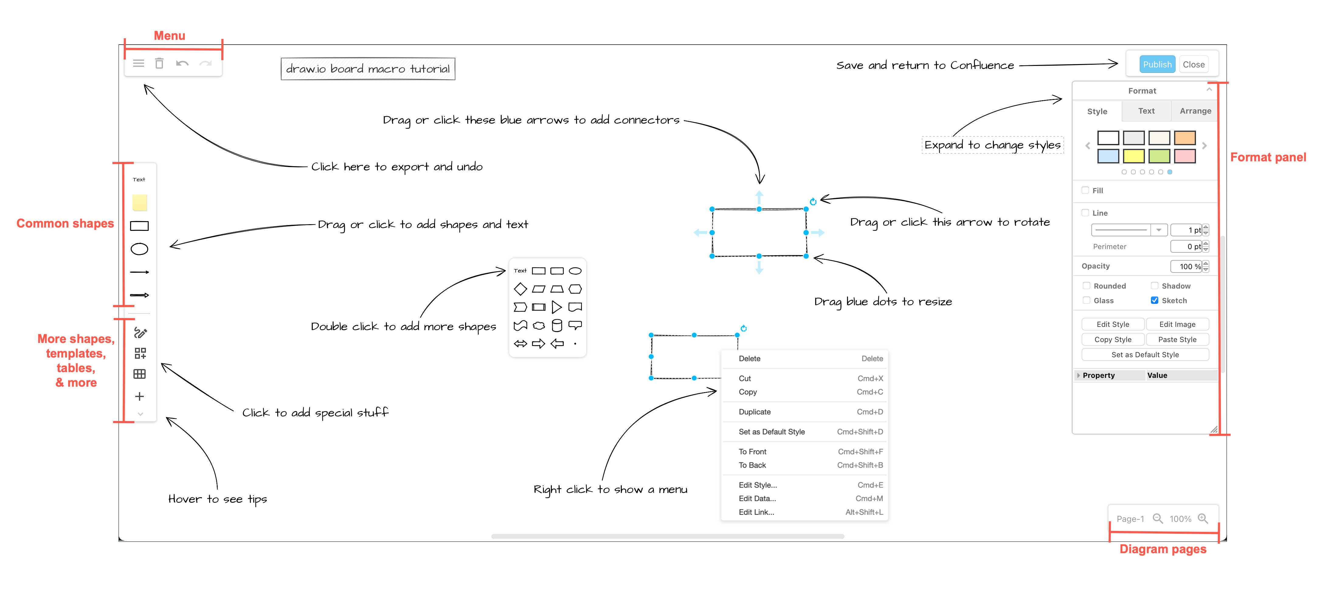 Add the draw.io Board macro to a Confluence Cloud page