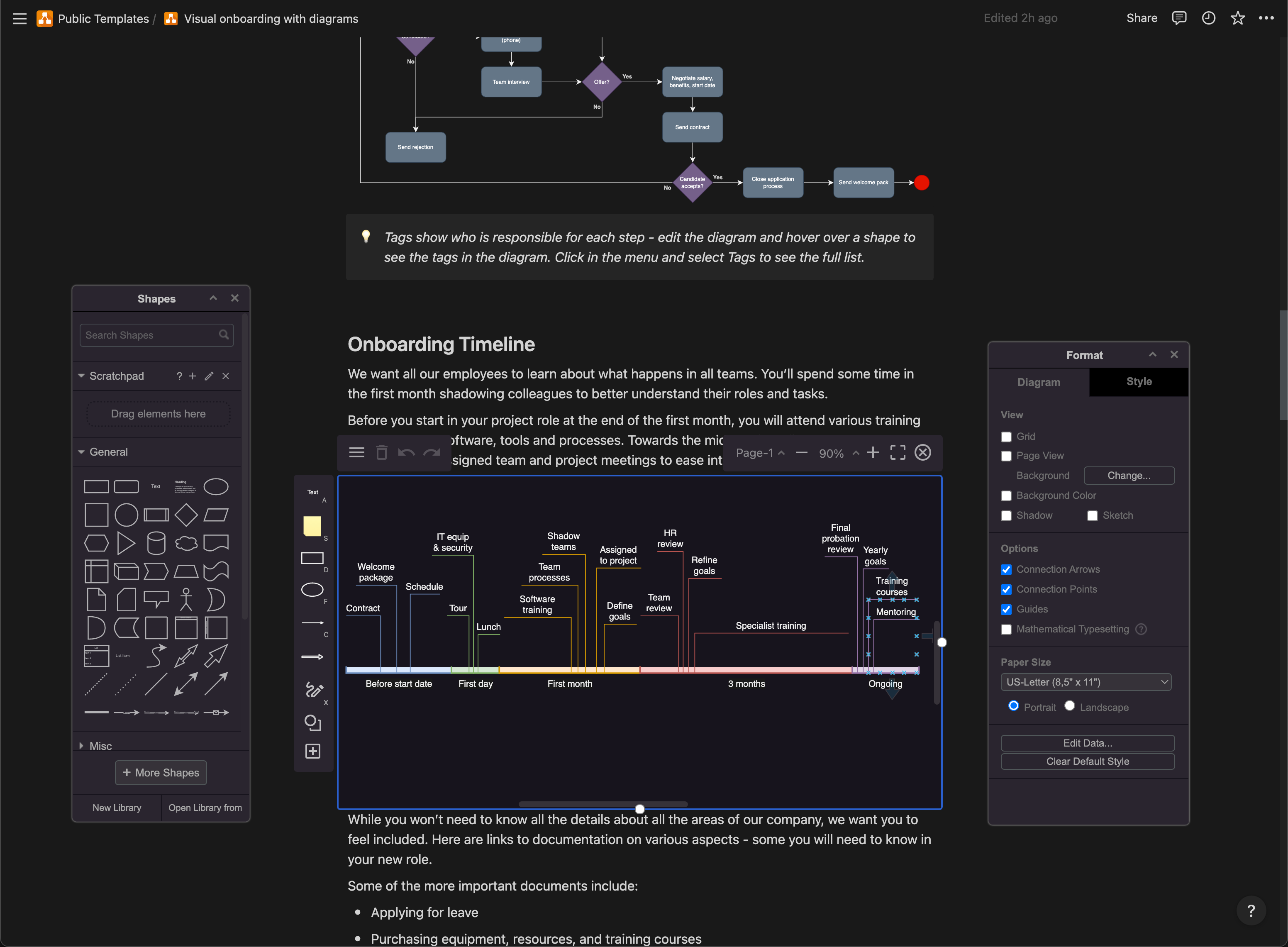 Use the draw.io for Notion Chrome extension to edit diagrams stored in Notion pages and templates as .drawio.svg files