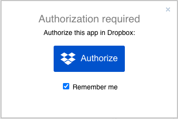 Authorise draw.io to access diagram files stored in your Dropbox account