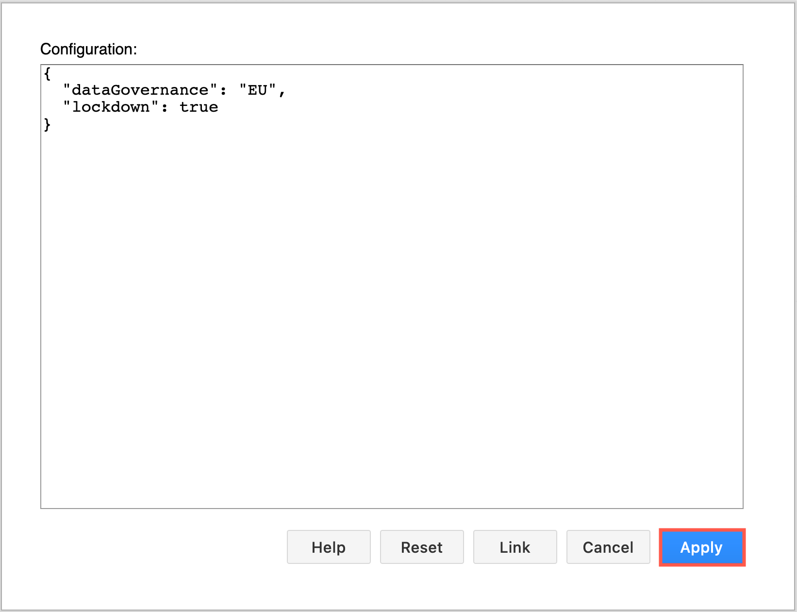 Set which draw.io server region to use and restrict data transmission to between browser and storage location only in the editor configuration JSON code