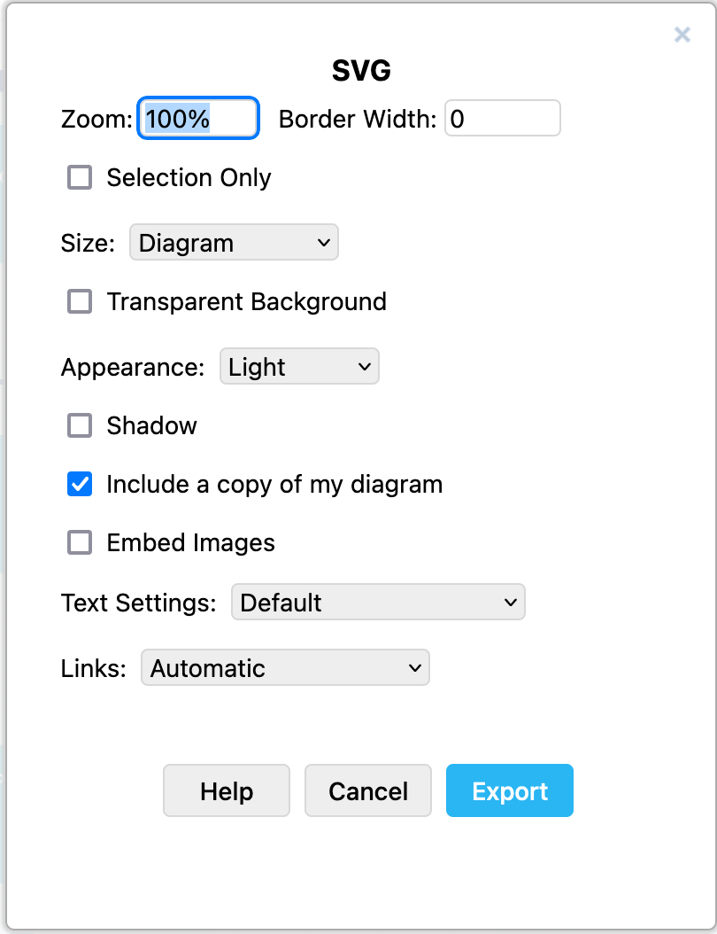 text editor with export to png