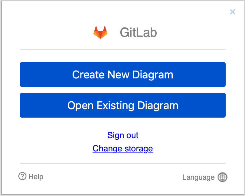 Start diagramming on GitLab