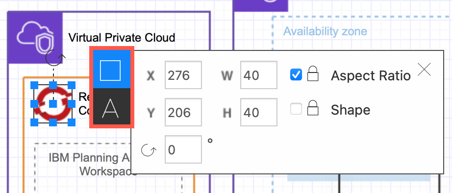 Select a shape or multiple shapes and change the styles via the context selector that appears nearby in Gliffy