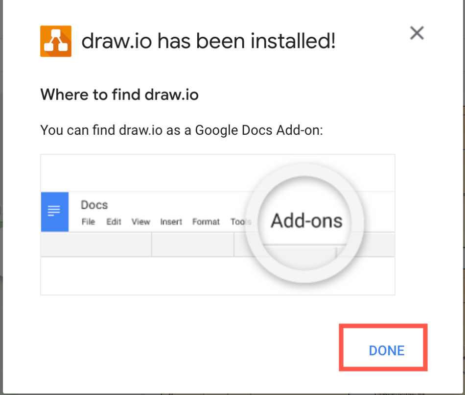 Install the draw.io app for Google Drive via the Google Workspace Marketplace