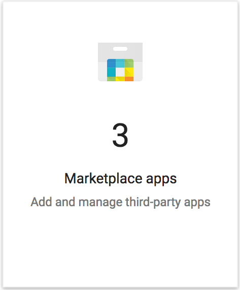 Select Marketplace apps to see Google Workplace add-ons