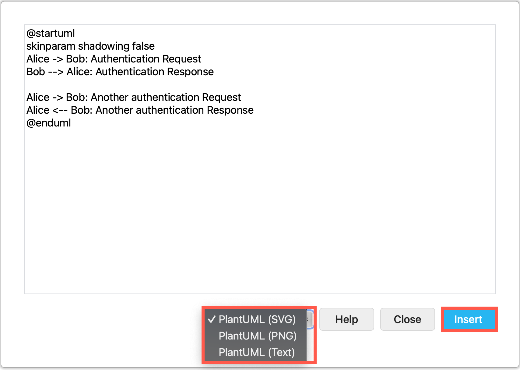 When you input PlantUML into draw.io, choose which type of diagram style you want - SVG, PNG or TXT