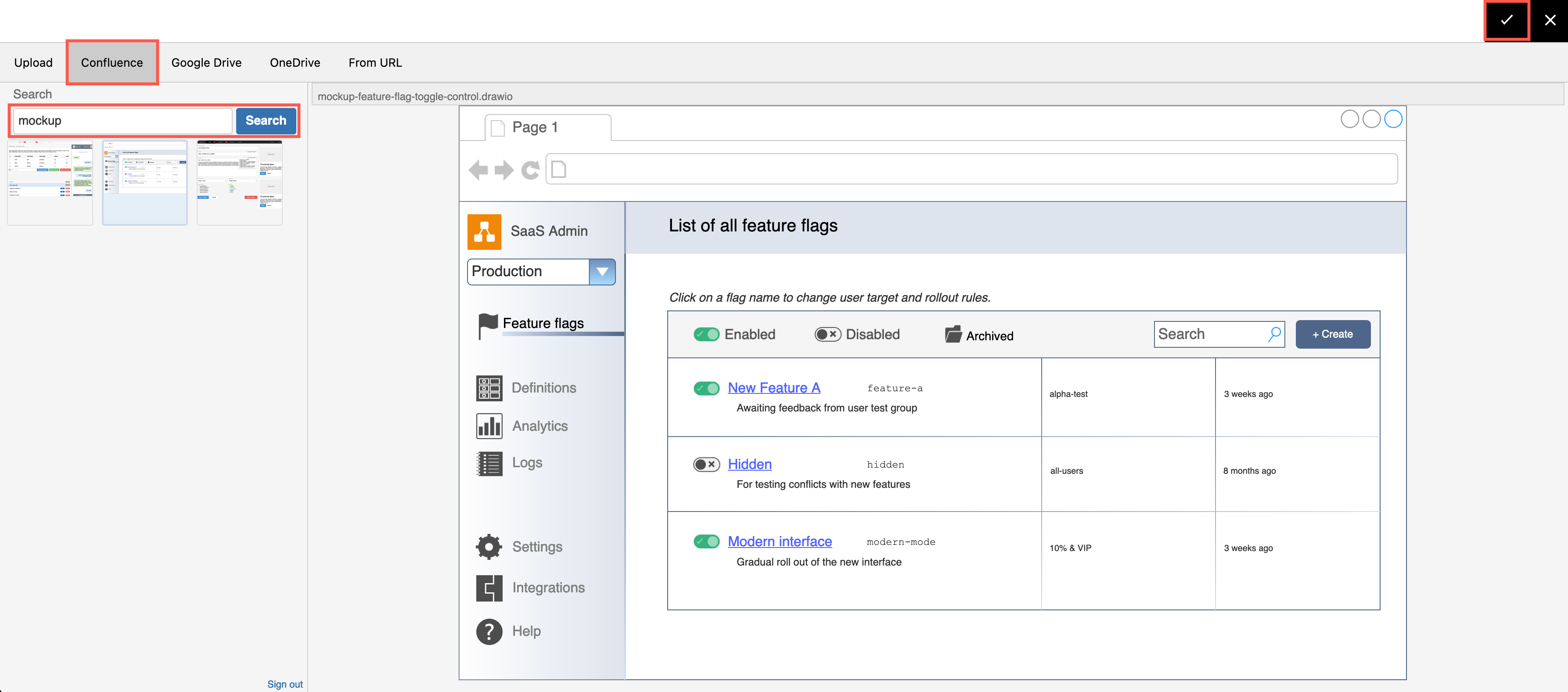 Check the preview of your draw.io diagram before you attach it to your Jira Cloud issue