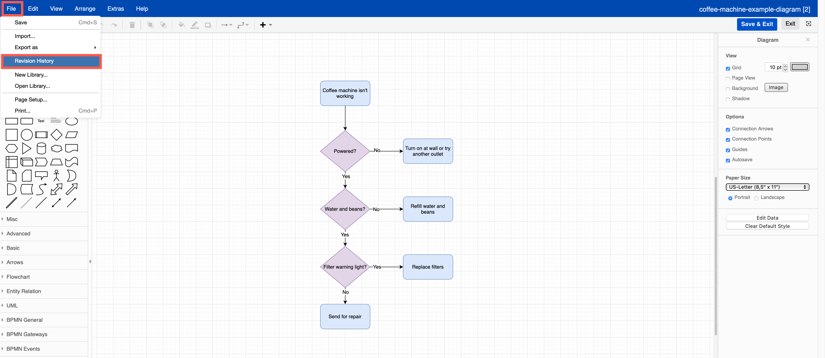 Edit an existing draw.io diagram attached to a Jira Server issue