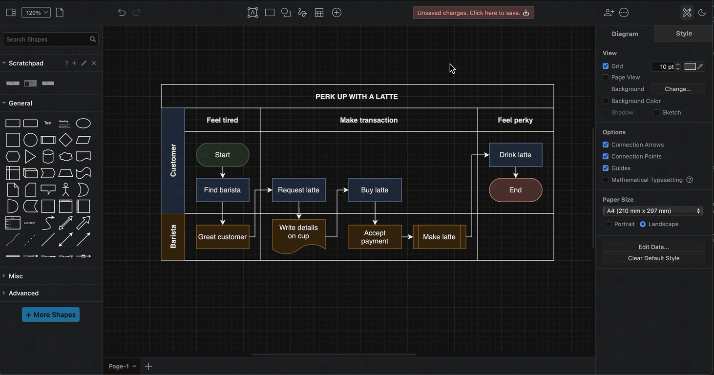 Press Ctrl+Shift+arrow key to increase or decrease the size of the selected shape