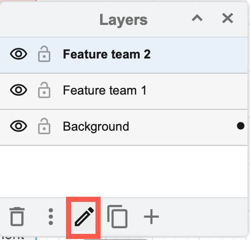 Select a layer in the Layers dialog, then click on Edit Data