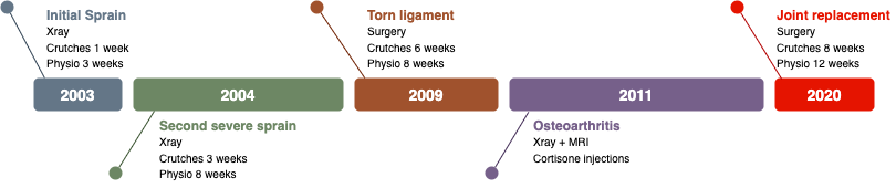 A symptom graph noting common long covid symptoms - see it in a glance rather than a long spoken explanation