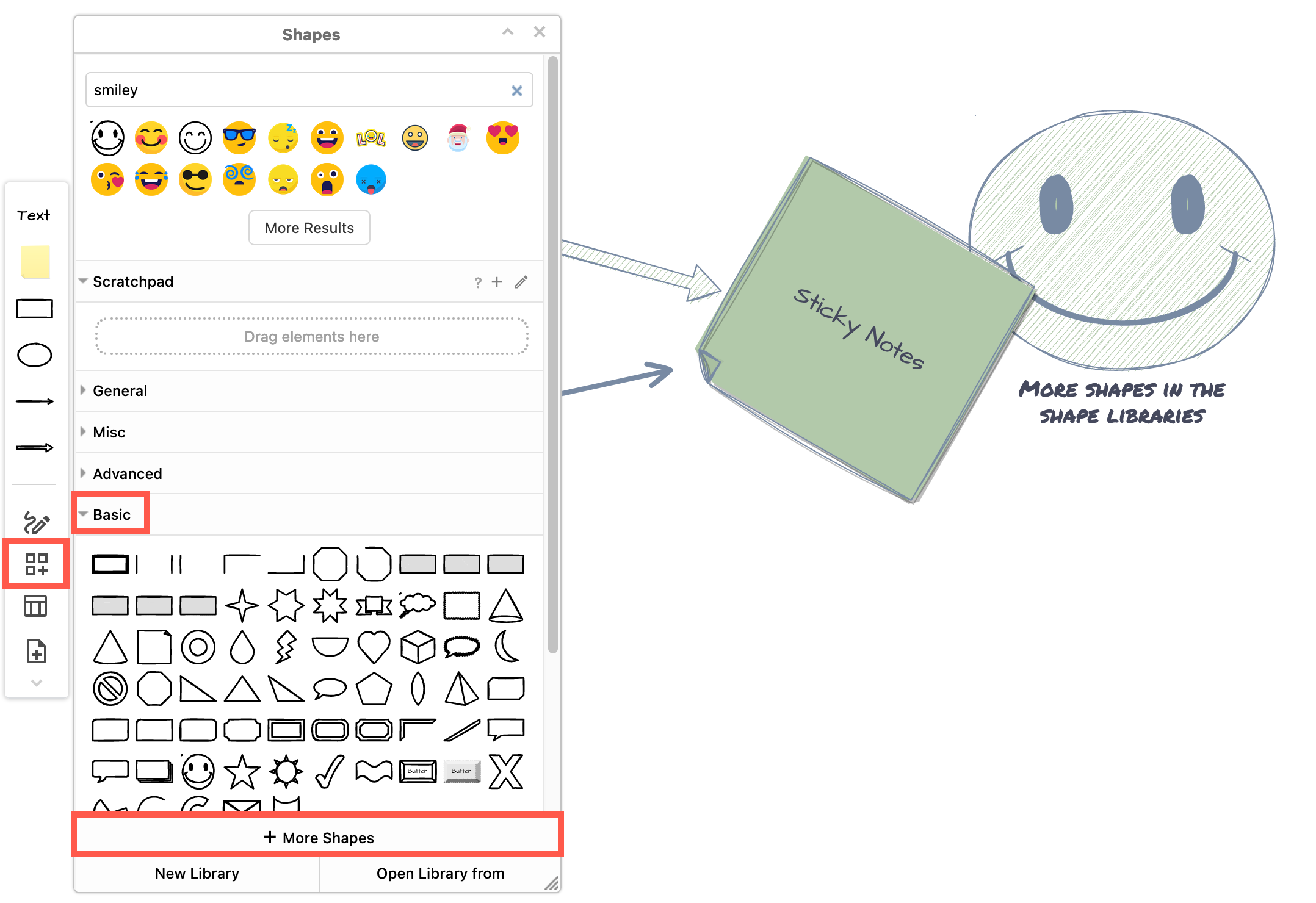 Enable additional shape libraries to use a greater variety of shapes