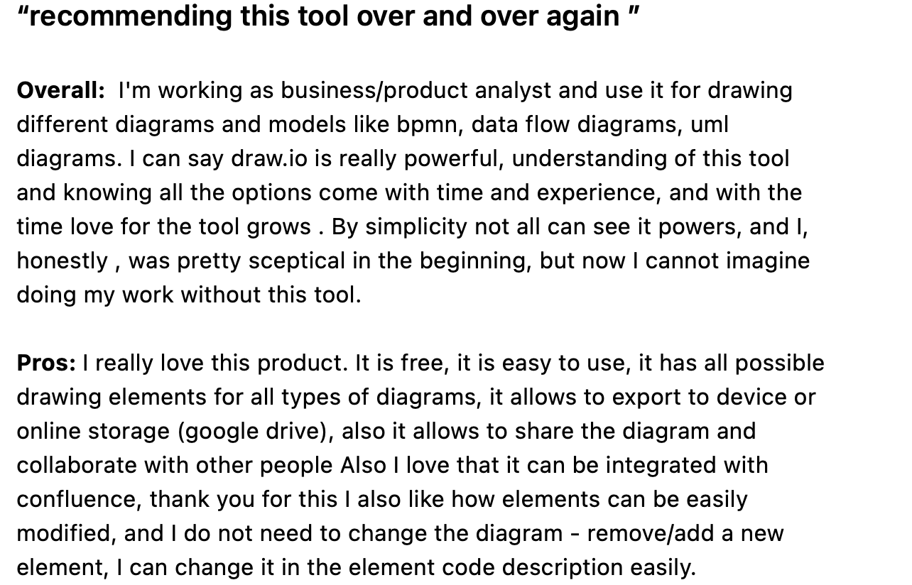 draw.io review from real users on Capterra