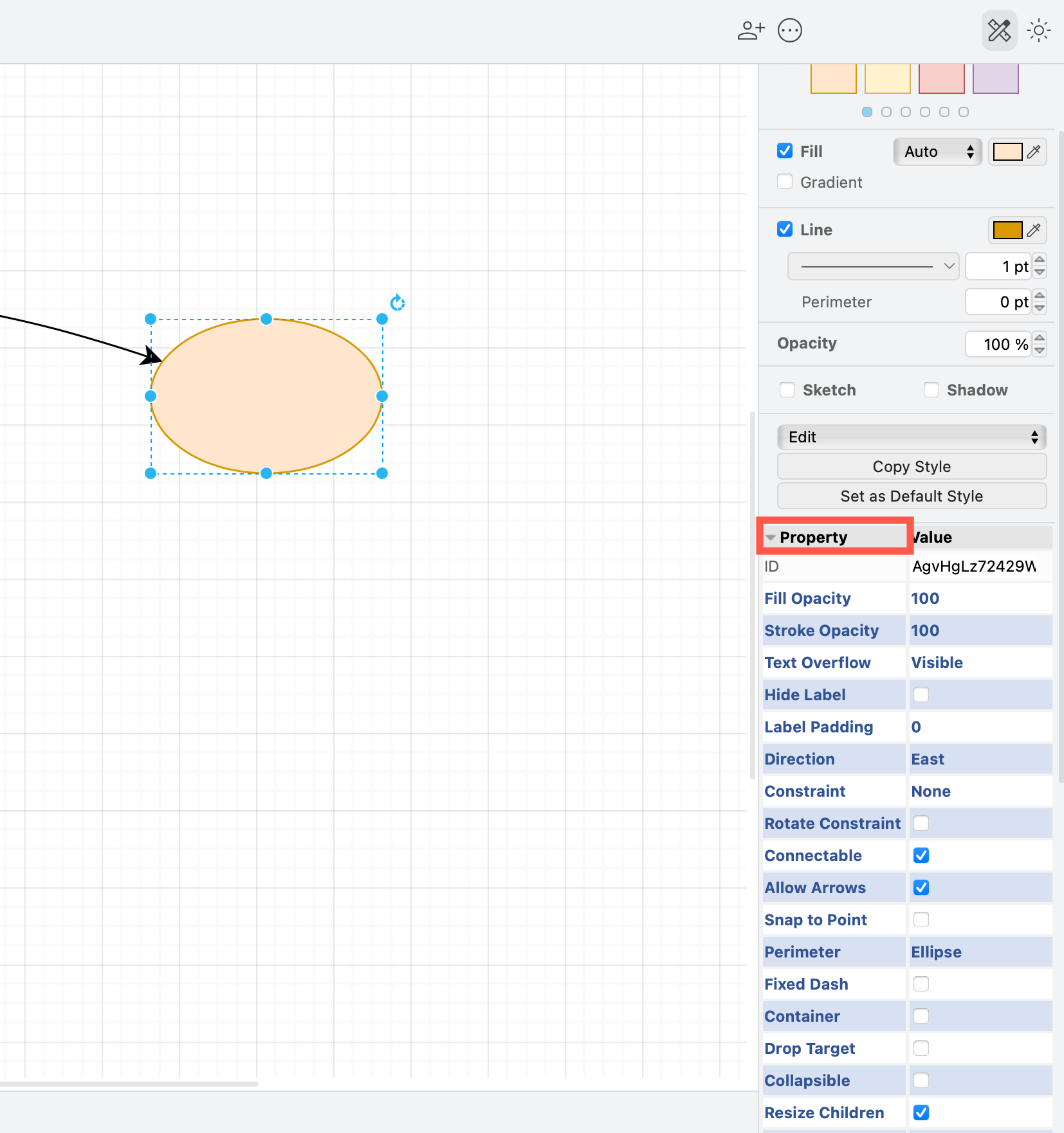 Drag a new shape from the shape library in draw.io and drop it onto an existing shape to replace it