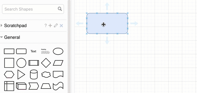 Replace a shape easily - select a shape, then hold down Shift and click on your target shape in the shape library