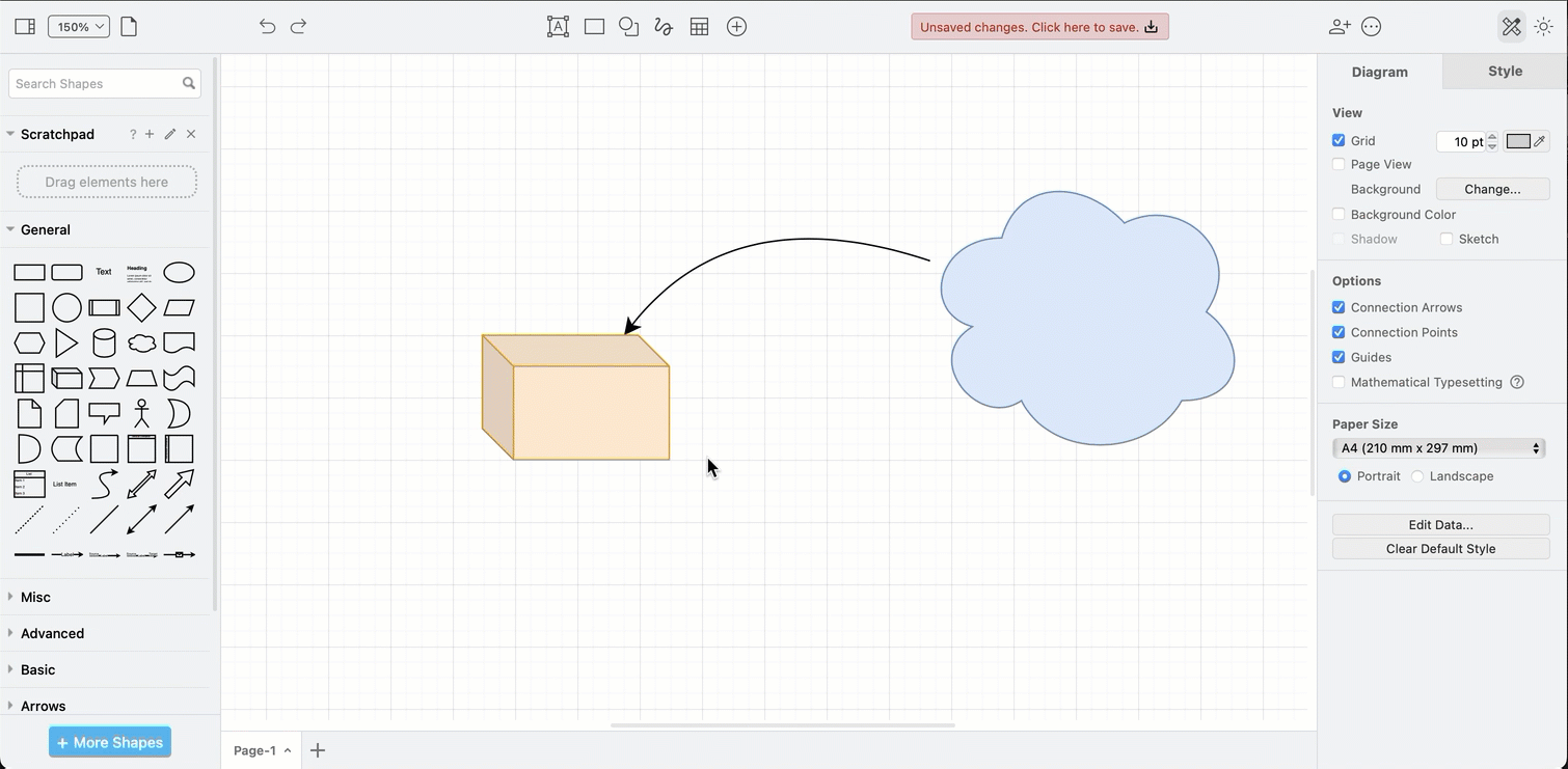 Select two shapes, go to the Arrange tab of the format panel and click Swap