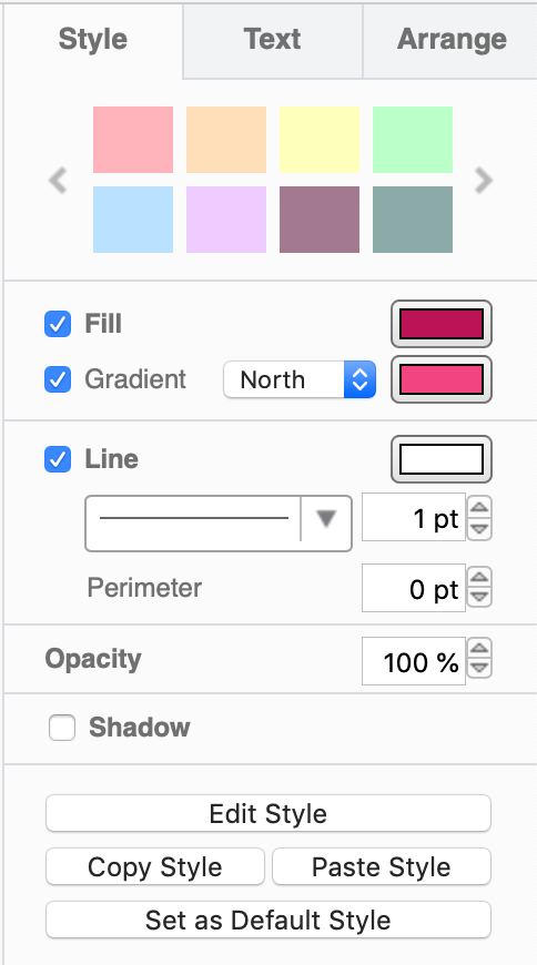 An additional custom colour scheme has been added to the style palette in draw.io