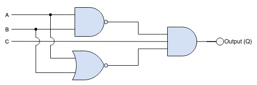 Use waypoint shapes in draw.io to show contact points and enable line jumps to see where wires pass each other without connecting