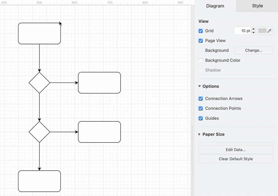 Add labels to shapes and connectors in draw.io