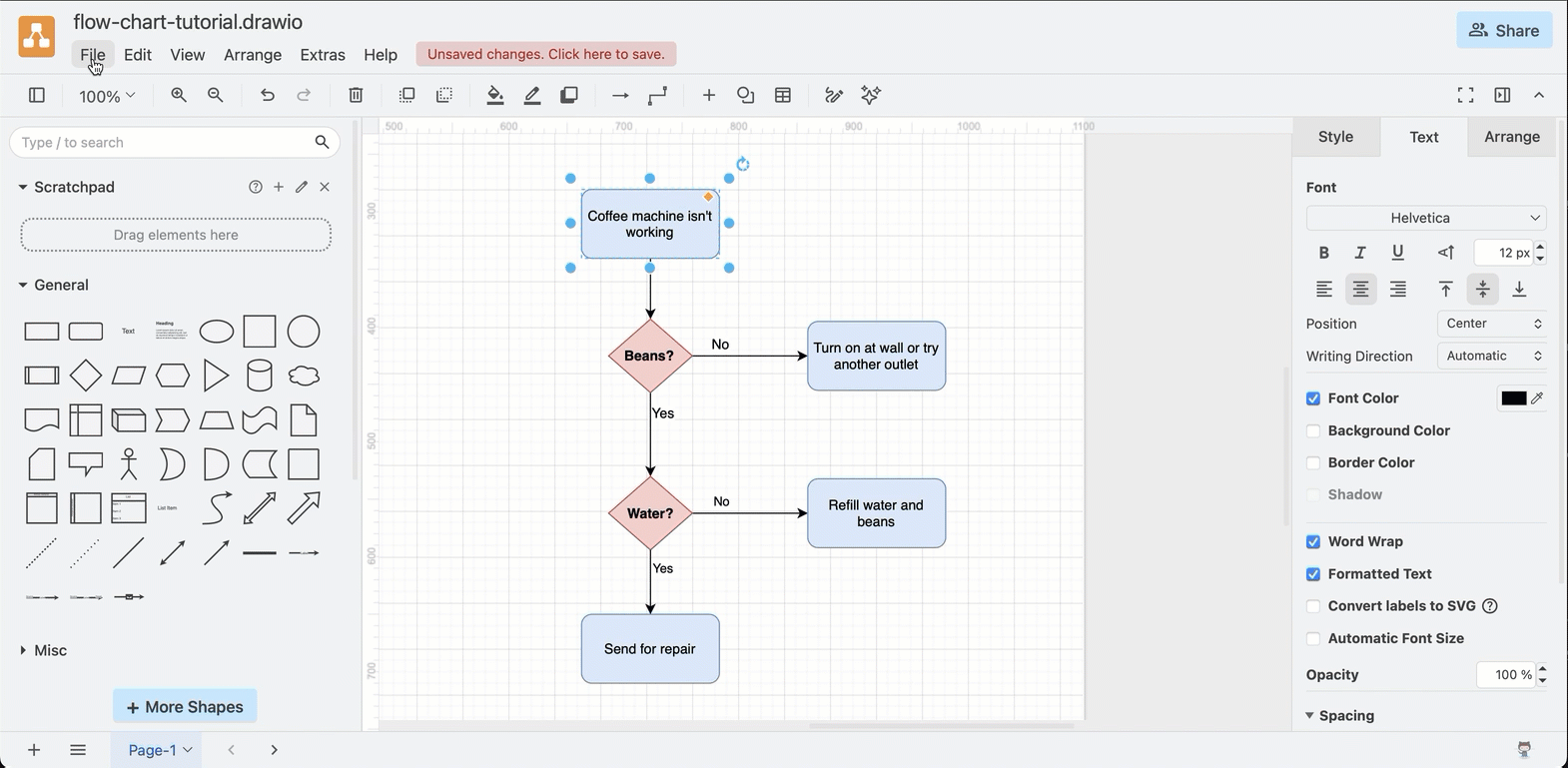 Encode your diagram in a URL in draw.io to share it easily