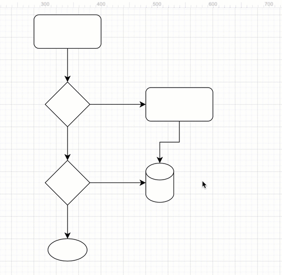 Draw  a fixed connectors between shapes in draw.io