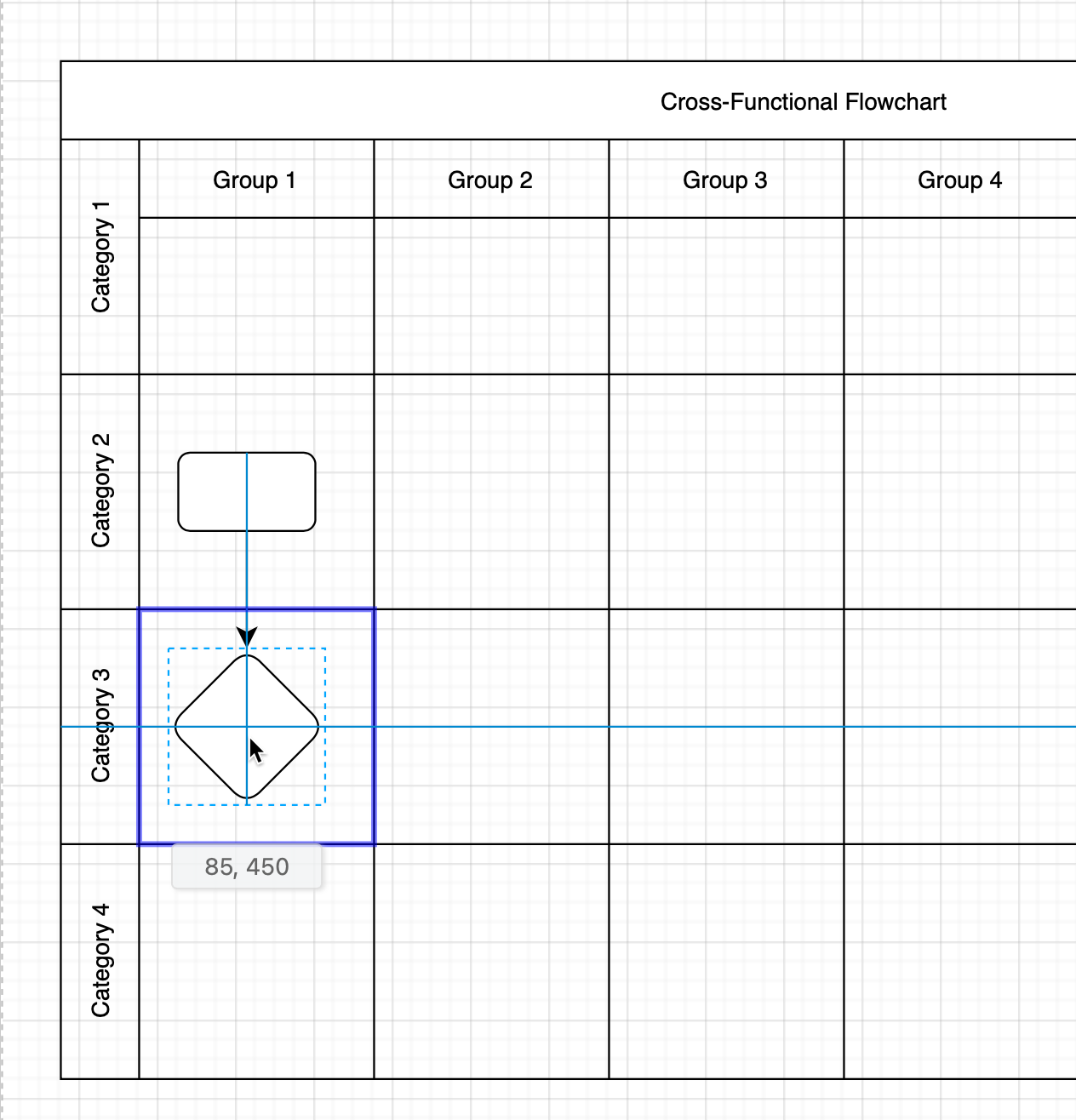 Add text to a selected table cell just like you would a shape label in draw.io