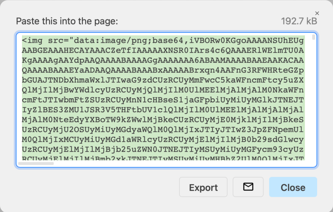 Copy and paste the embedded image code into your website or application