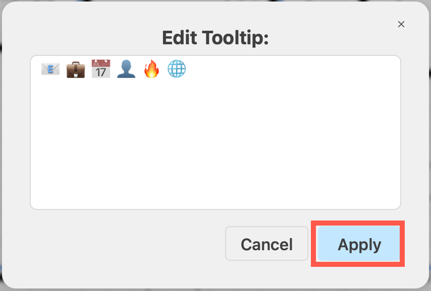 You can use emoji in tooltips in draw.io