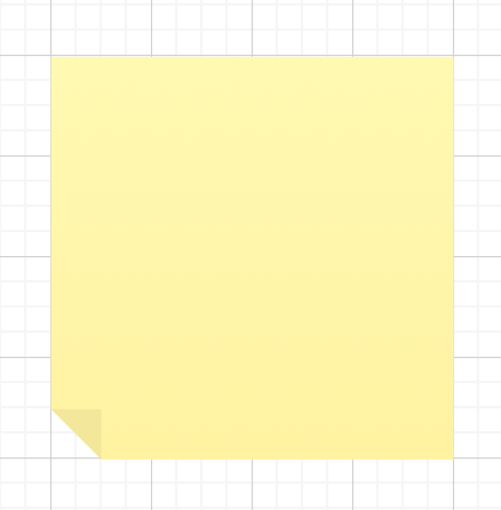 You can insert note shapes via Arrange > Insert > Note in draw.io