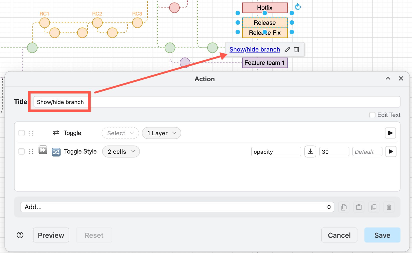 Write a sensible title to indicate what clicking on the custom link will do