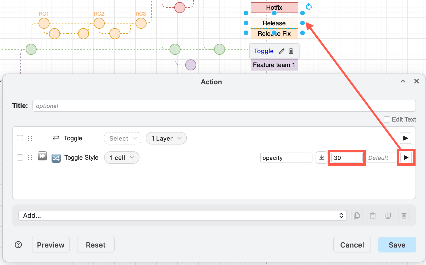 Add a style toggle to change the opacity of the branch label