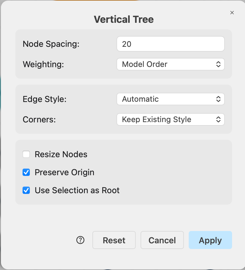 Rearrange your diagram quickly by applying a layout - select Arrange > Layout from the menu
