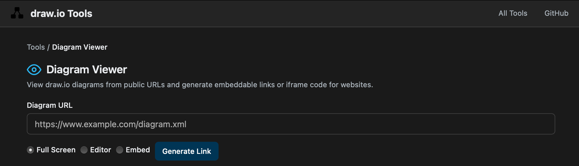 Share a diagram using diagram.net's free online diagram viewer