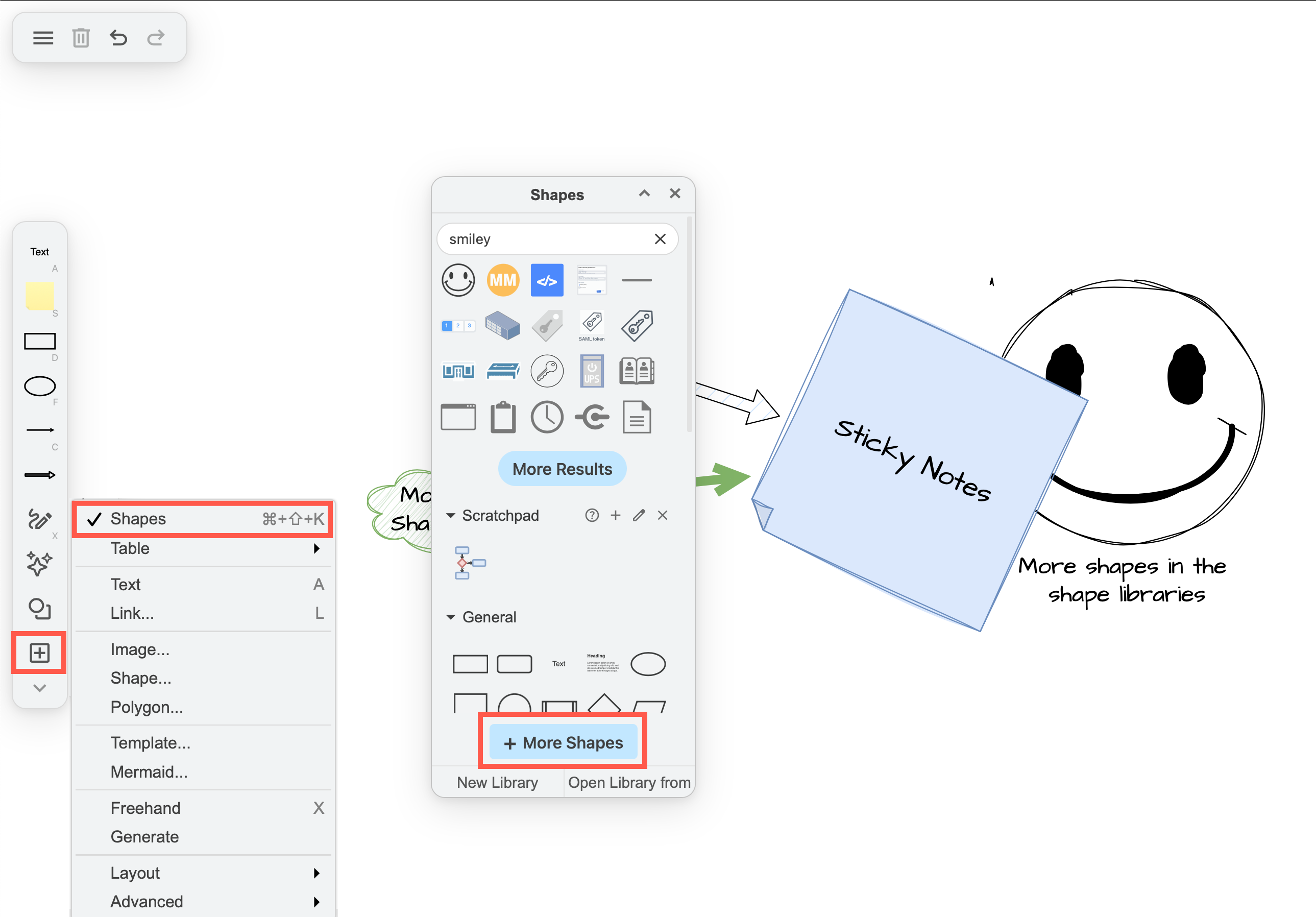 Enable additional shape libraries to use a greater variety of shapes
