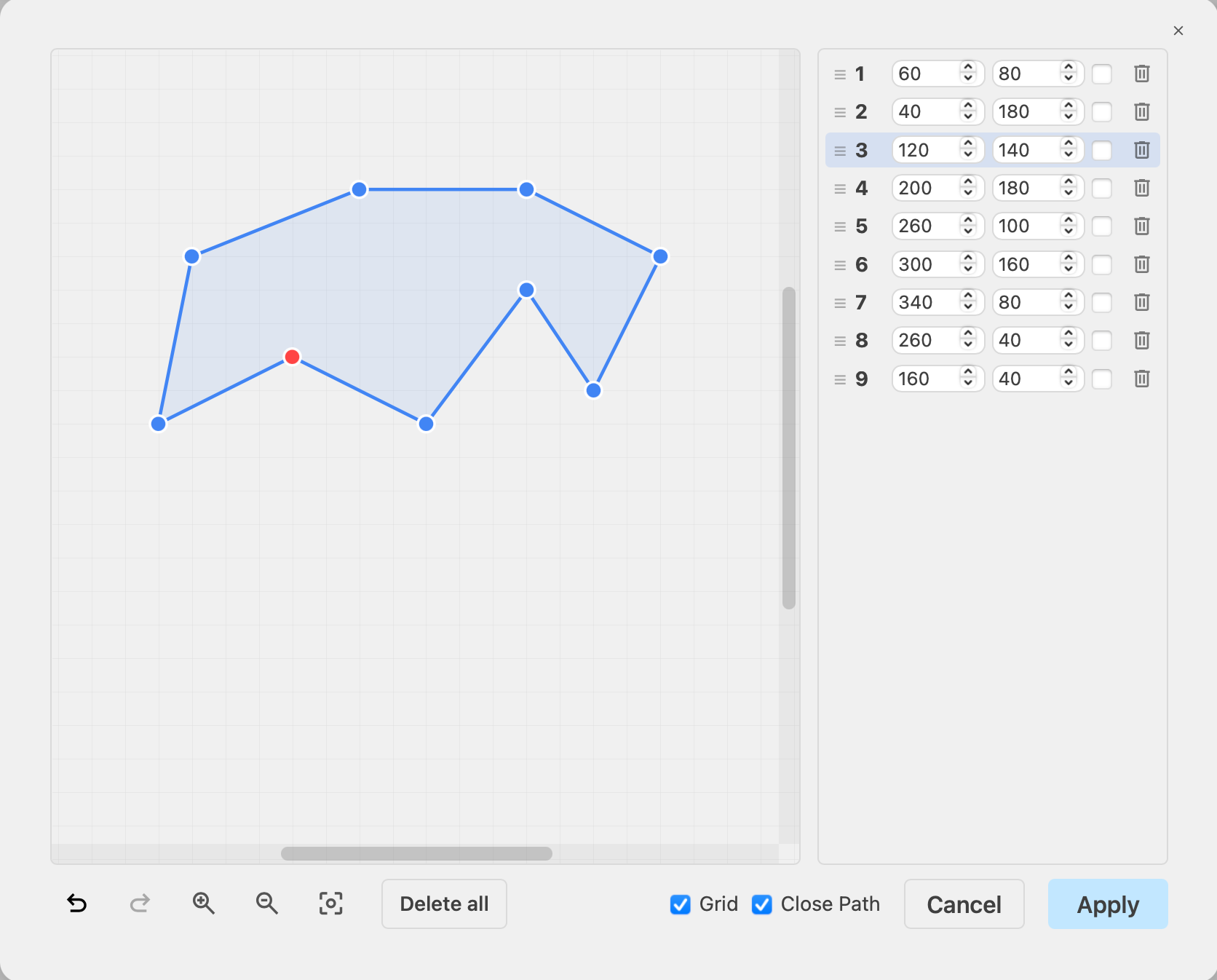 Draw a custom polygon shape in draw.io via Arrange > Insert Polygon