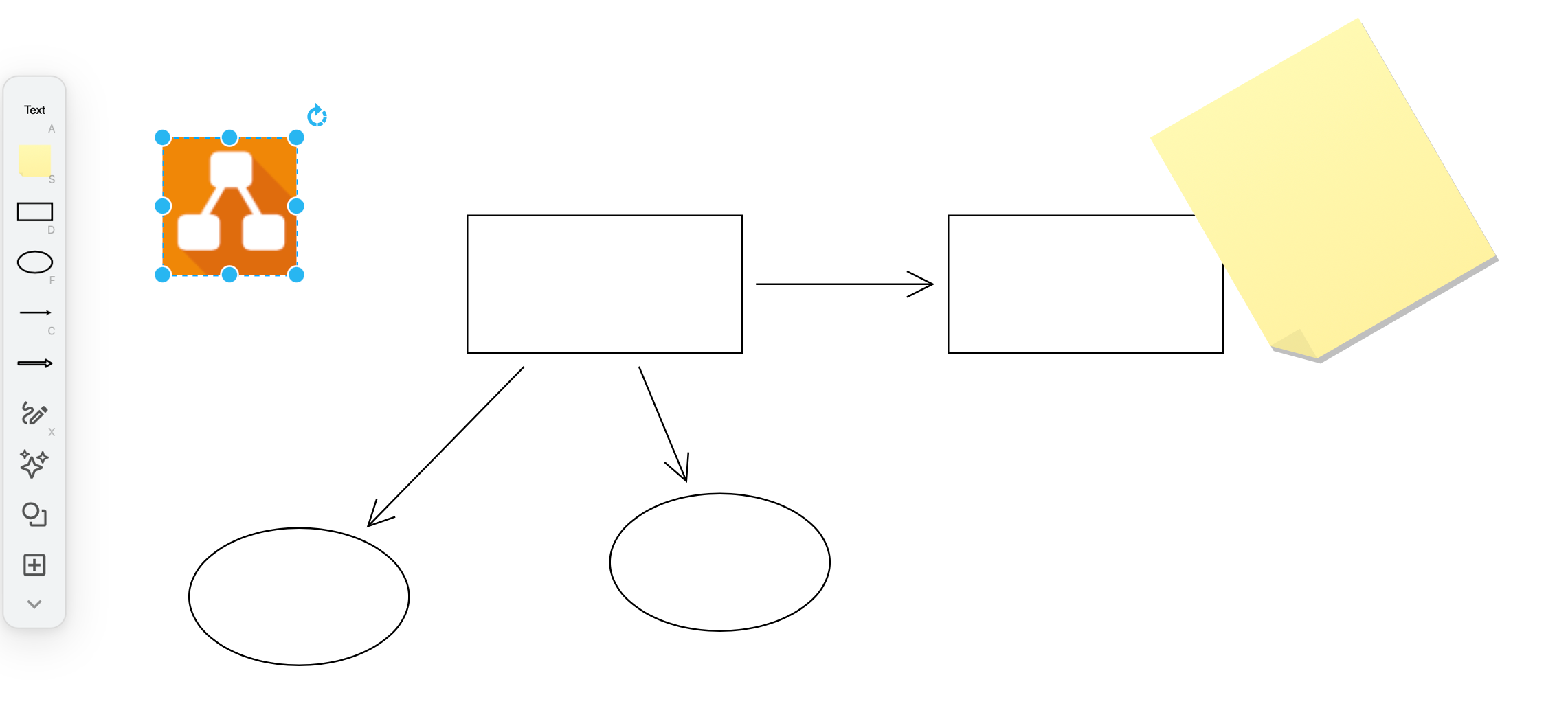 The draw.io toolbar