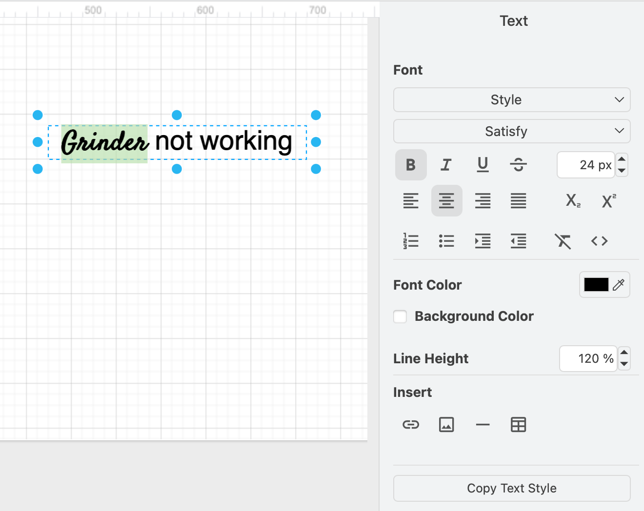 Use multiple different styles on text within a label in draw.io